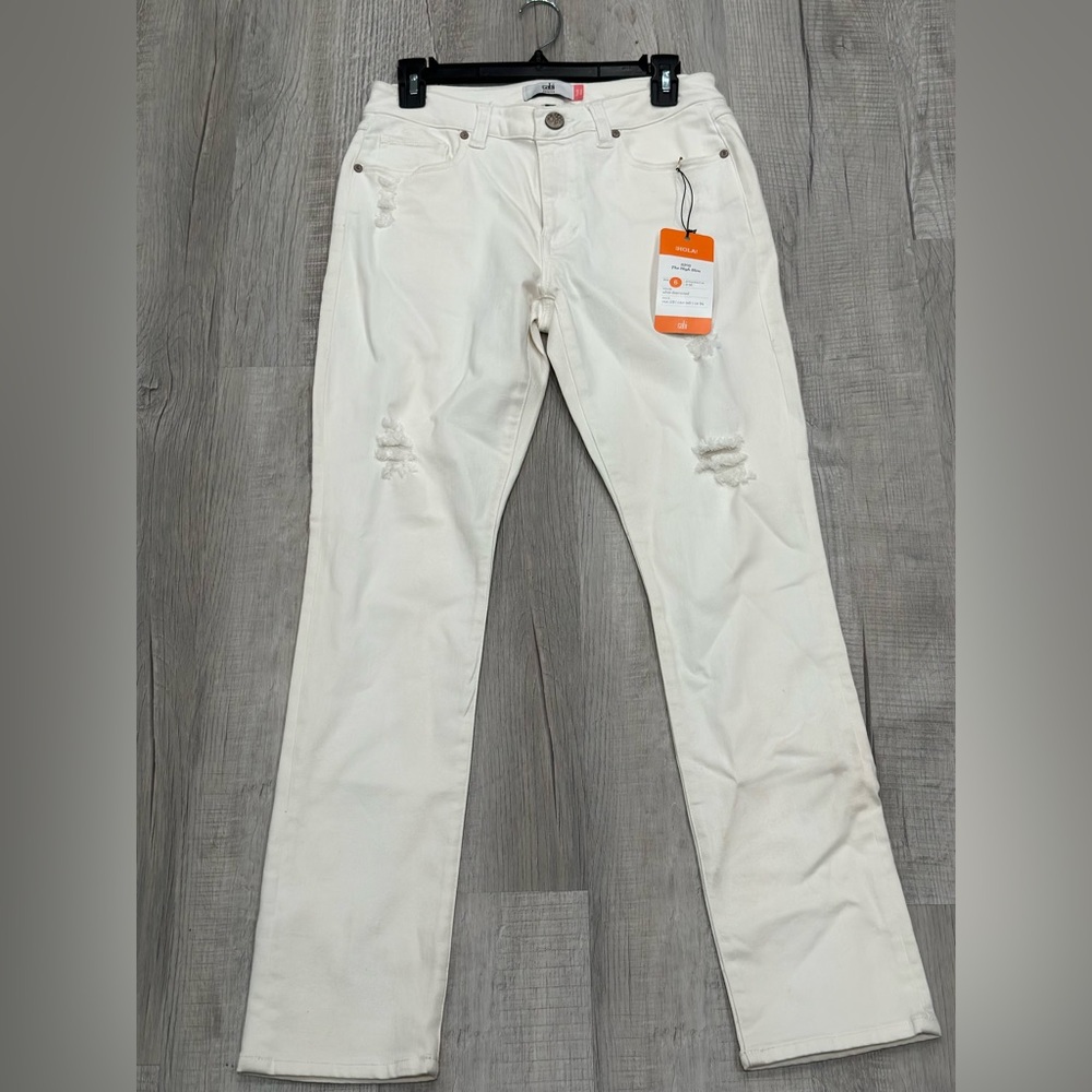 High slim white womens jeans. 2018 Cabi spring collection!